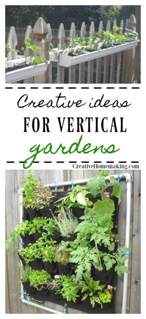 Creative ideas for doubling your gardening space by the use of vertical gardens.