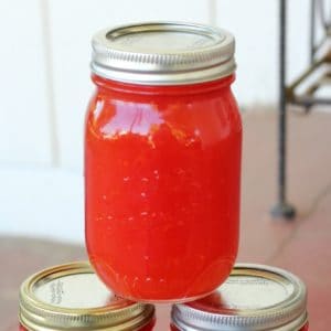 Watermelon jelly recipe. This watermelon jelly is very easy to make and has a wonderfully light melon flavor. Easy watermelon jelly canning recipe for beginning canners.