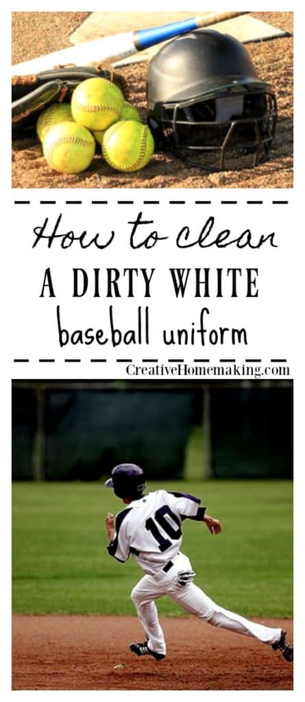 How to clean a white baseball uniform or pants and get them white again.