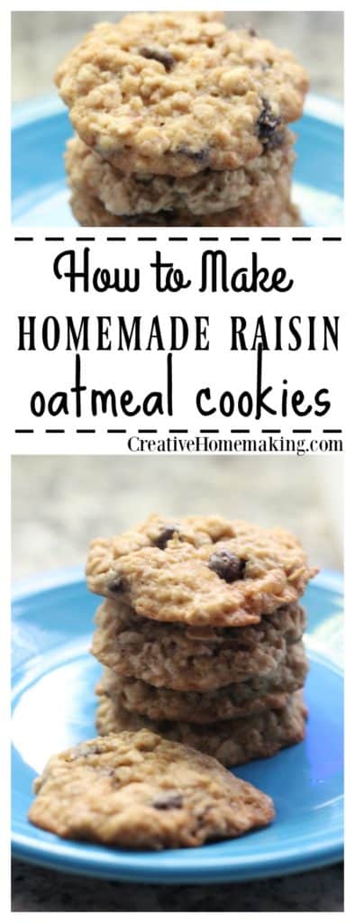 Easy oatmeal raisin cookie recipe. Oatmeal raisin cookies have been around a long time, but they are still a family favorite!