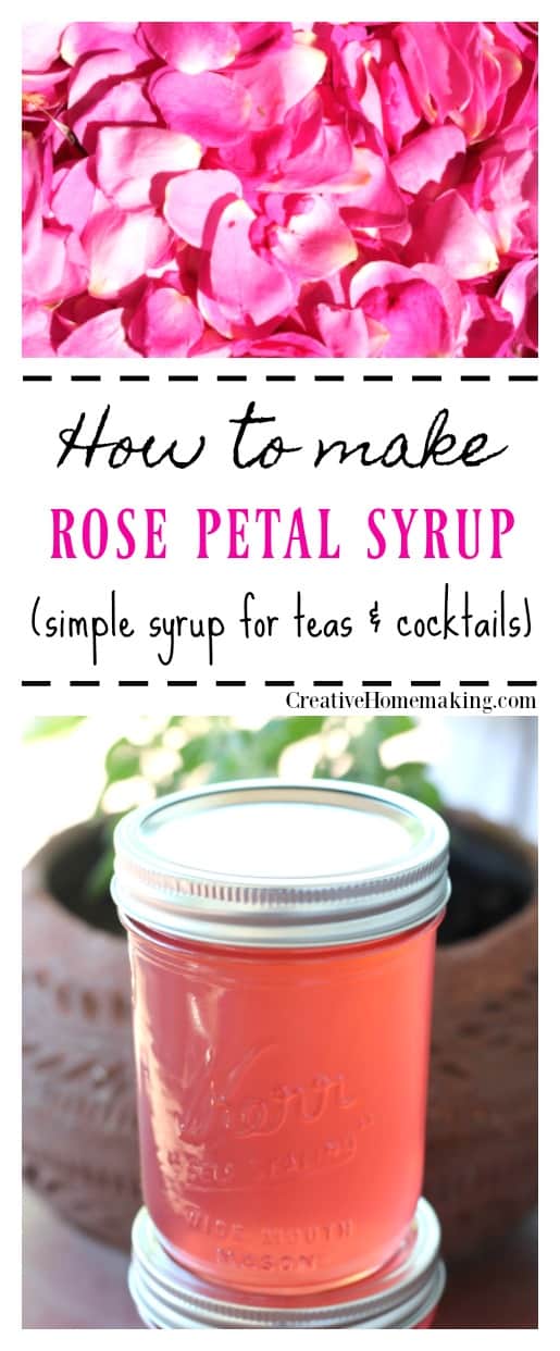 Rose Syrup Creative Homemaking