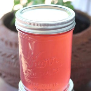 How to make rose simple syrup. Easy recipe for canning rose syrup.