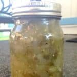 Easy recipe for canning tomatillo salsa verde (green salsa).