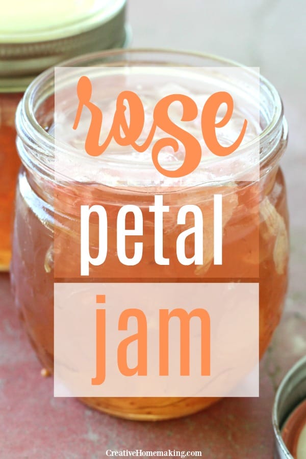 Jar of rose petal jam