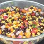 Easy recipe for southwestern black bean and corn salad.