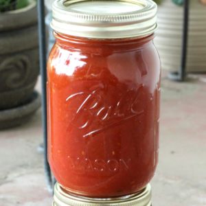 Recipe for the best apricot barbecue sauce. Easy recipe for beginning canners. This tangy barbecue sauce goes great with chicken and pork.