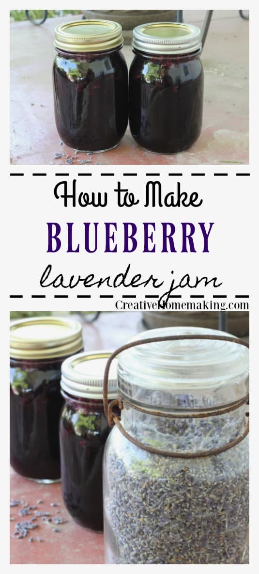 Easy recipe for canning blueberry lavender jam. Easy recipe for beginning canners. This recipe is the perfect blueberry jam with just a hint of lavender.