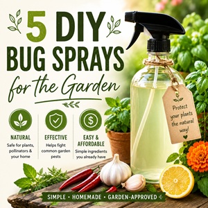 Looking for an easy way to protect your garden naturally? These DIY bug sprays for the garden are simple homemade living solutions that help support healthier plants without harsh chemicals. Perfect for simple homemaking, natural gardening, and practical home care tips for outdoor spaces!