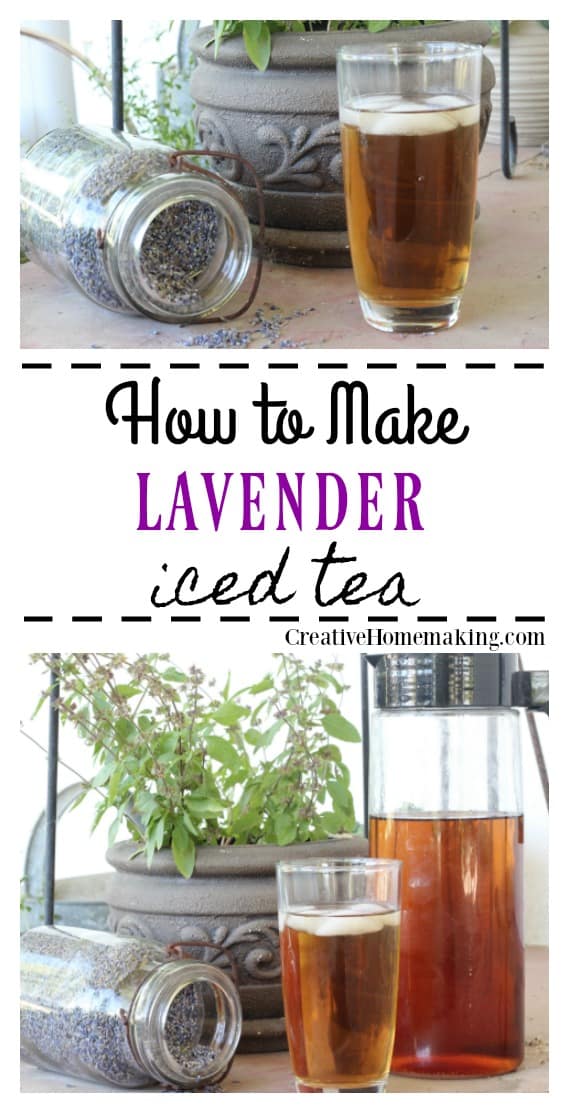 This lavender iced tea is a refreshing summer iced tea made from dried lavender.