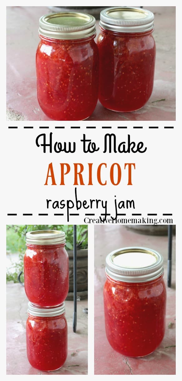 Recipe for canning raspberry apricot jam. Easy recipe for beginning canners. This is the perfect combination of raspberries and apricots that you won't want to miss!