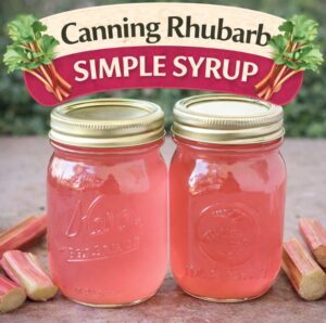 This rhubarb simple syrup is sweet, slightly tart, and perfect for spring and summer drinks. Use it for lemonade, iced tea, cocktails, and pretty brunch ideas.