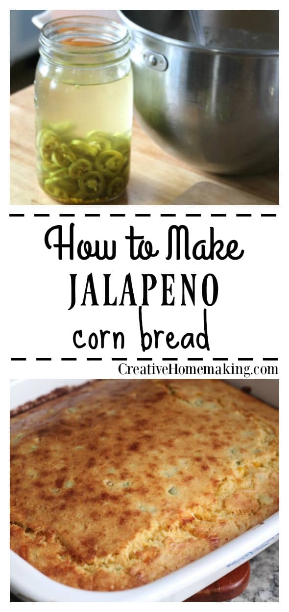 Easy recipe for jalapeno corn bread to enjoy with fall and winter soups and stews.