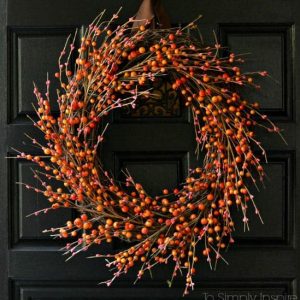 10 DIY fall wreaths to make to hang on your front door. Easy fall decor ideas for the home in 2 hours or less!