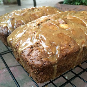 Easy recipe for homemade caramel apple bread. One of my favorite fall desserts!