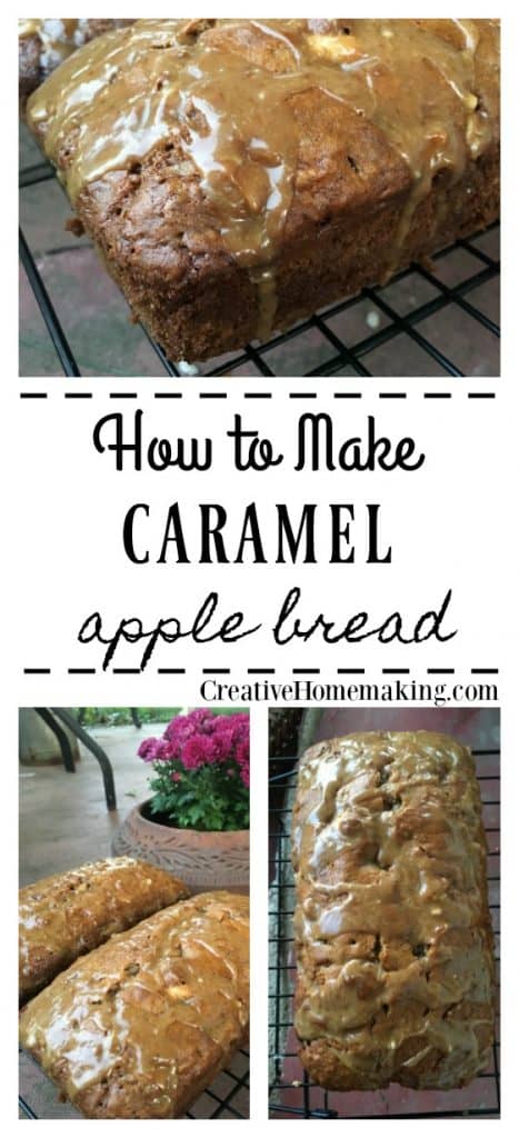 Easy recipe for homemade caramel apple bread. One of my favorite fall bread recipes!