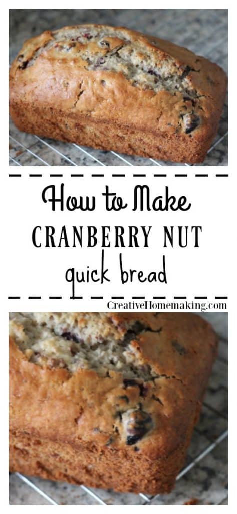 Easy cranberry nut bread recipe to make for fall and Thanksgiving. One of my favorite fall recipes!