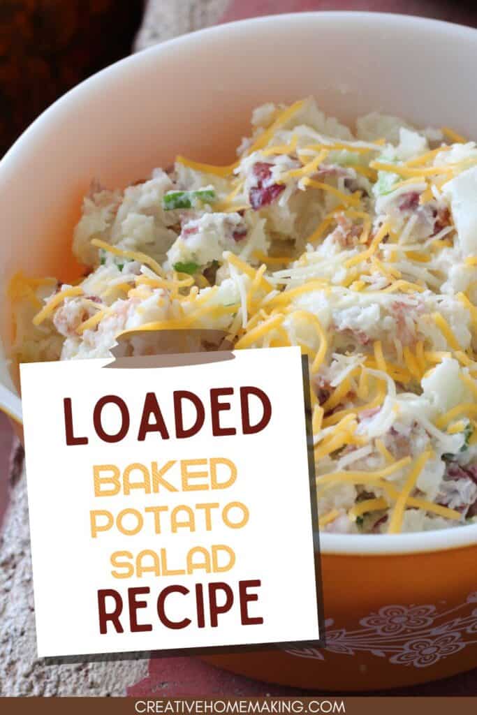Easy loaded baked potato salad recipe. One of my favorite summer salads!