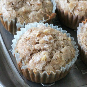 Easy recipe for homemade pear muffins. One of my favorite fall baking recipes!