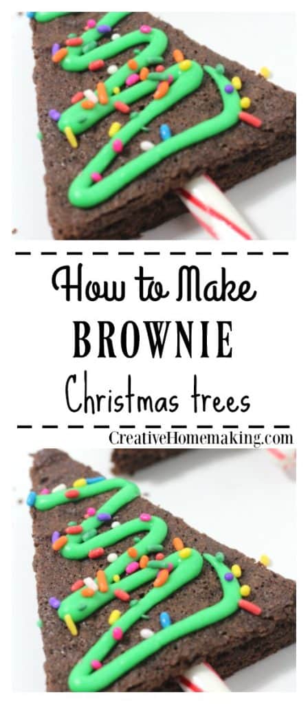 Brownie Christmas Trees - Creative Homemaking