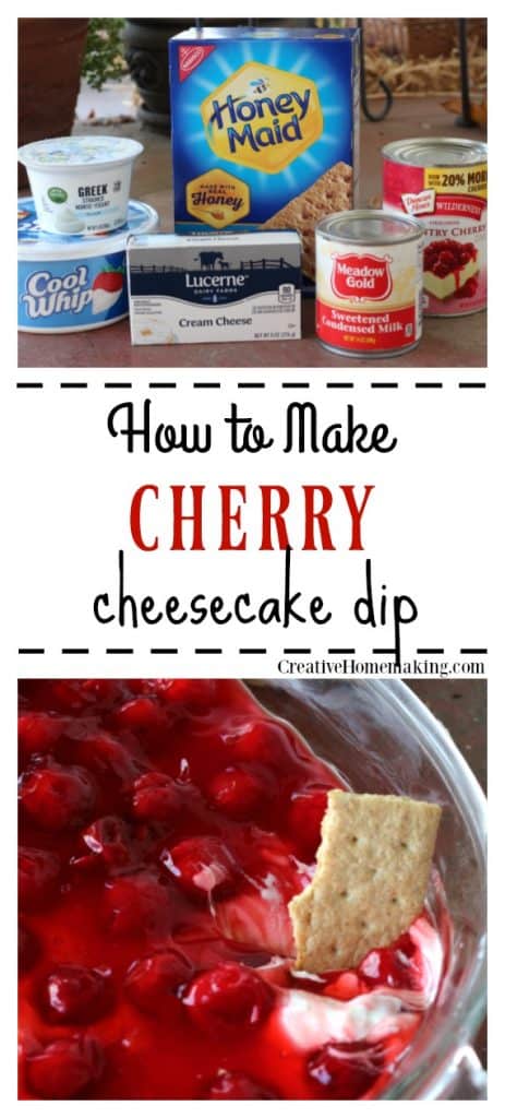 This cherry cheesecake dip is an easy holiday dessert to throw together for holiday parties. One of my favori