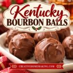 Kentucky bourbon balls are a classic holiday treat with a rich chocolate coating and delicious bourbon flavor. These homemade candies are perfect for Christmas parties, holiday dessert trays, and festive family gatherings. Make a batch to share with friends or package them in pretty candy boxes for thoughtful homemade Christmas gifts. Save this traditional bourbon balls recipe for your holiday candy making!