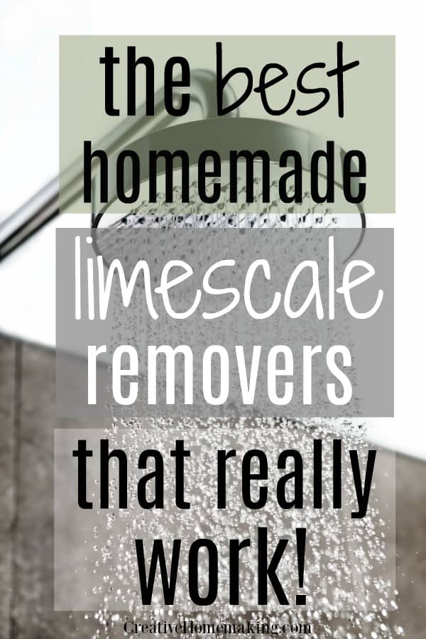 Easy homemade limescale removers to get rid of hard water stains on shower heads, sink faucets, tiles, glass, toilets, and more. 