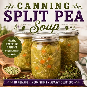 Homemade Split Pea Soup for Canning