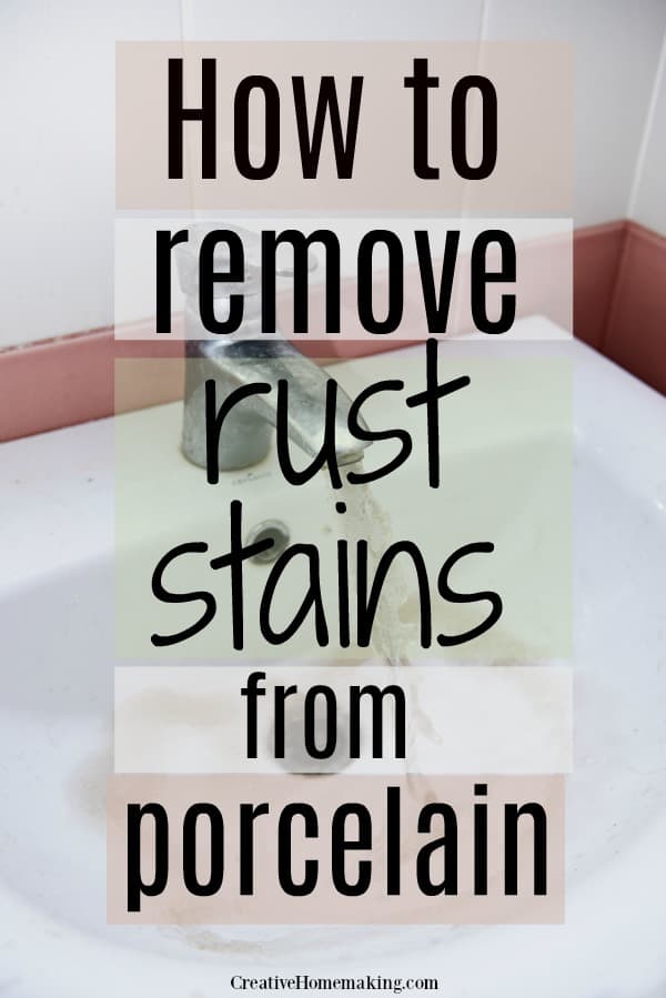 How To Remove Rust Stains From Porcelain Sinks Or Bathtubs