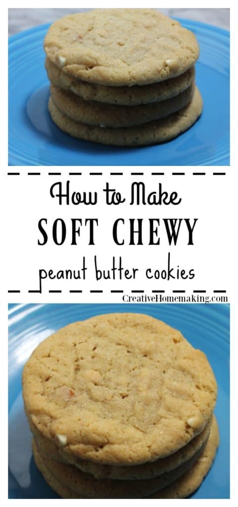 Easy recipe for making the best soft chewy peanut butter cookies like grandma used to make. Also find out how to freeze peanut butter cookies and dough for later.