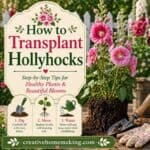 Learn how to transplant hollyhocks the easy way for healthier roots and beautiful blooms. Perfect for cottage garden borders and classic flower beds.