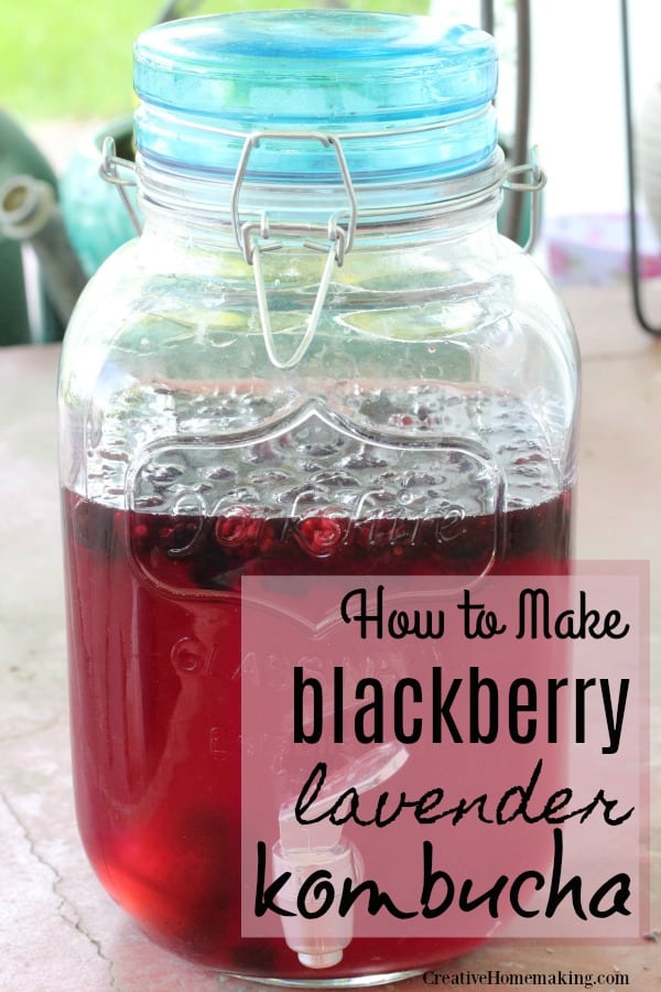 Easy recipe for making homemade blackberry lavender lemonade from fresh blackberries.