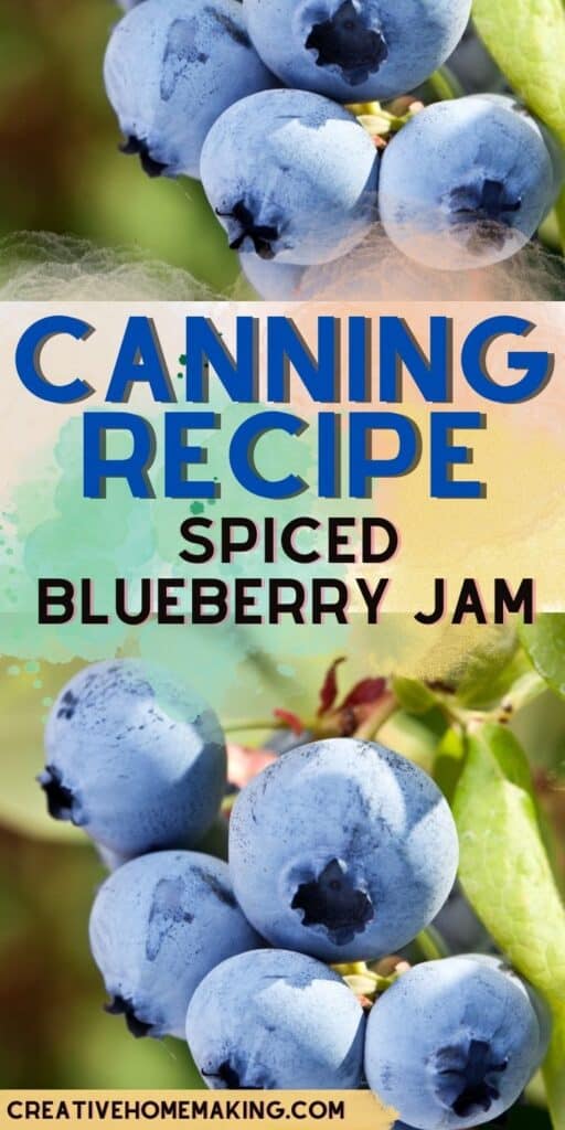 Canning Spiced Blueberry Jam - Creative Homemaking