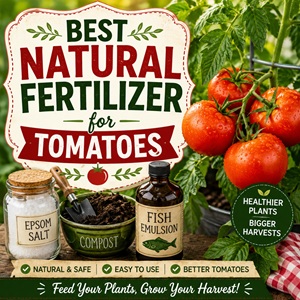 Discover the best natural fertilizer for tomatoes to grow healthier plants and bigger harvests. Learn how to use compost, fish emulsion, Epsom salt, and other organic tomato fertilizer ideas for a thriving vegetable garden.