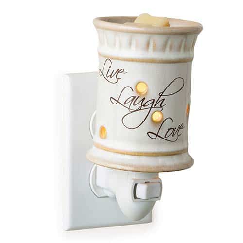 CANDLE WARMERS ETC. Pluggable Fragrance Warmer, Live, Laugh, Love