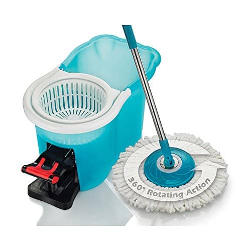 Hurricane Spin Mop Home Cleaning System by BulbHead, Floor Mop with Bucket Hardwood Floor Cleaner