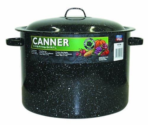 Granite Ware Covered Preserving Canner with Rack, 12-Quart