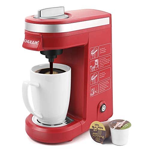 CHULUX Single Cup Coffee Maker Travel Coffee Brewer,Red