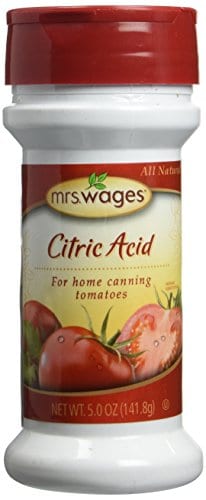 Mrs. Wages' Citric Acid 5 Ounces for Home Canning Tomatoes