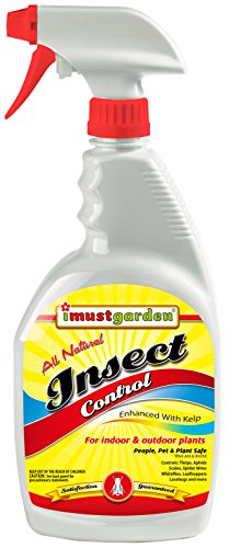 I Must Garden Insect Control: Kills and Repels Aphids, Whiteflies, Scale, Spider Mites, Thrips, Gnats, Leafhoppers - All Natural Indoor/Outdoor - 32oz Ready-to-Use Easy Spray Bottle