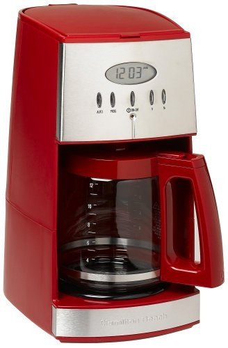 Hamilton Beach 12-Cup Coffee Maker with Glass Carafe, Ensemble Red (43253RA)