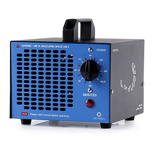 Airthereal MA5000 Commercial Ozone Generator, 5000mg/h Ozone Machine Home Air Ionizers Sterilizer Deodorizer for Rooms, Smoke, Cars and Pets (Blue)