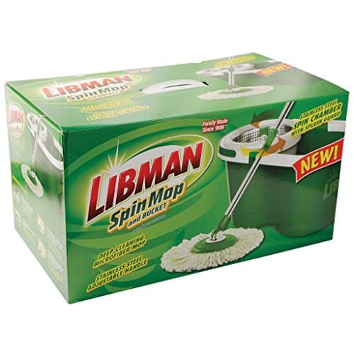 Libman Mop and Bucket Green/White Spin Mop & Bucket,