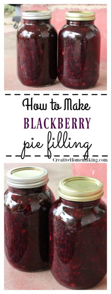 My favorite recipe for canning blackberry pie filling, the best homemade pie filling you'll ever make from fresh blackberries.