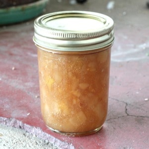 Easy recipe for canning ginger pear jam. One of my favorite easy homemade jam recipes!