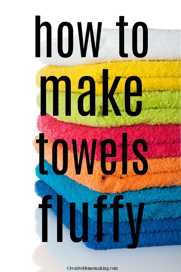 How to make towels fluffy again.