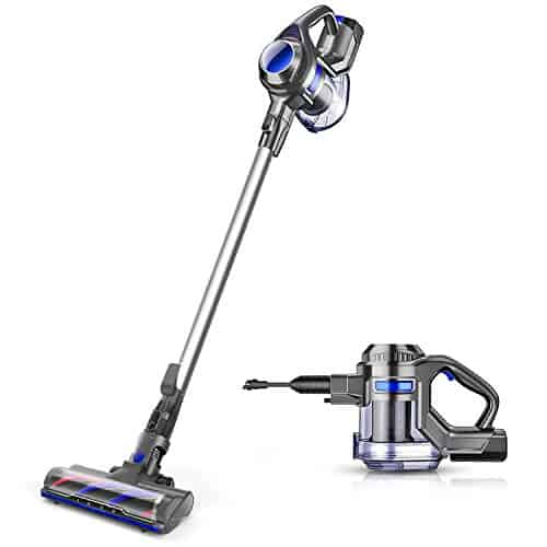 MOOSOO Cordless Vacuum 10Kpa Powerful Suction 4 in 1 Stick Handheld Vacuum Cleaner for Home Hard Floor Carpet Car Pet - XL-618A, Lightweight