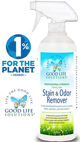 Stain Remover And Odor Eliminator - Mattress, Couch, Carpet, Auto, Pet, Floors - Blood, Poop, Vomit, Urine Cleaner - A Safer Plant Based, Professional Strength, Non Toxic, Enzyme Formula.