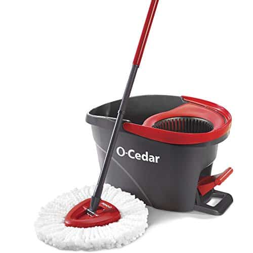 O-Cedar EasyWring Microfiber Spin Mop, Bucket Floor Cleaning System