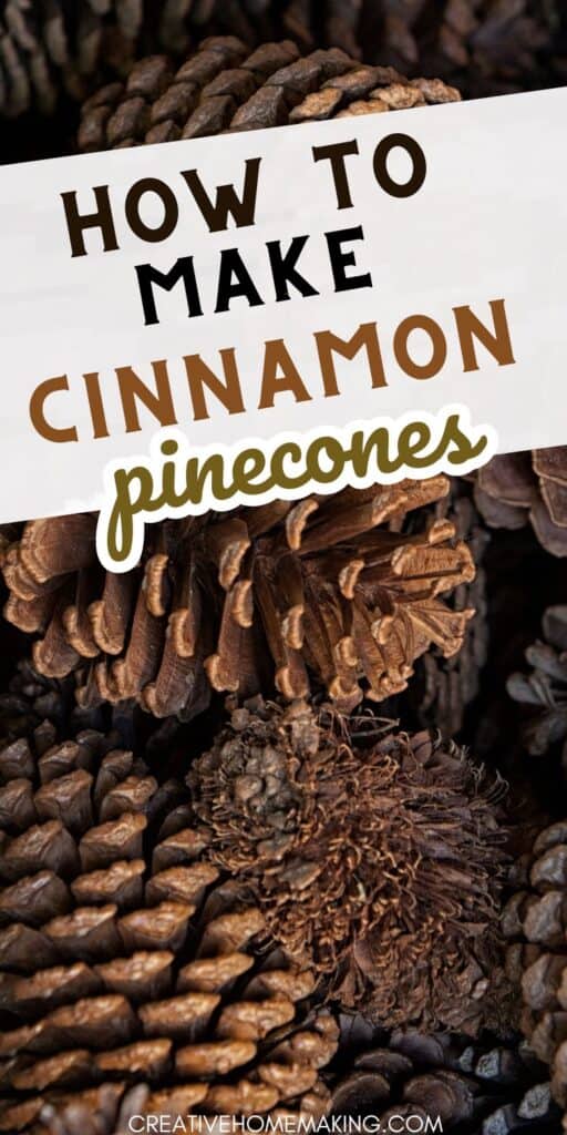 Looking for a simple and affordable way to create a cozy atmosphere this holiday season? Try making your own cinnamon pinecones! With just a few ingredients and some basic DIY skills, you can infuse pinecones with the warm, comforting scent of cinnamon. Follow this tutorial to learn how!