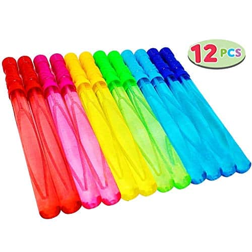 Joyin Toy 12 Pack 14'' Big Bubble Wand Assortment (1 Dozen) - Super Value Pack of Summer Toy Party Favor